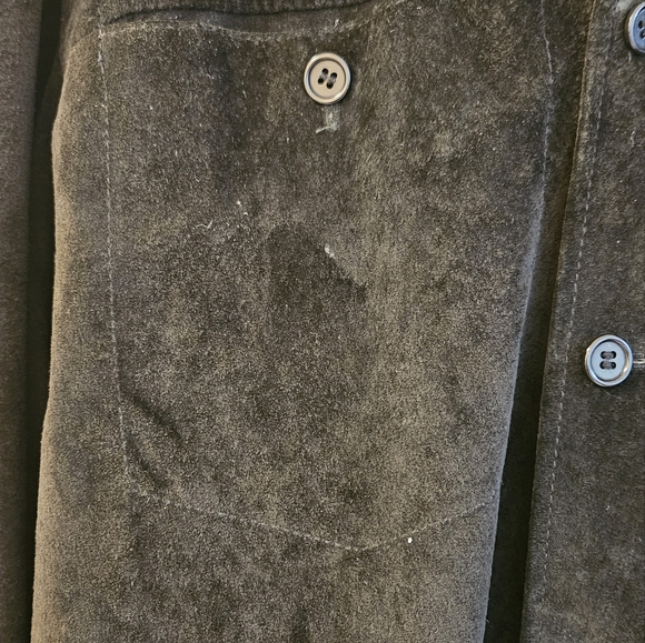 Mens Suede black coat - Picture 5 of 6
